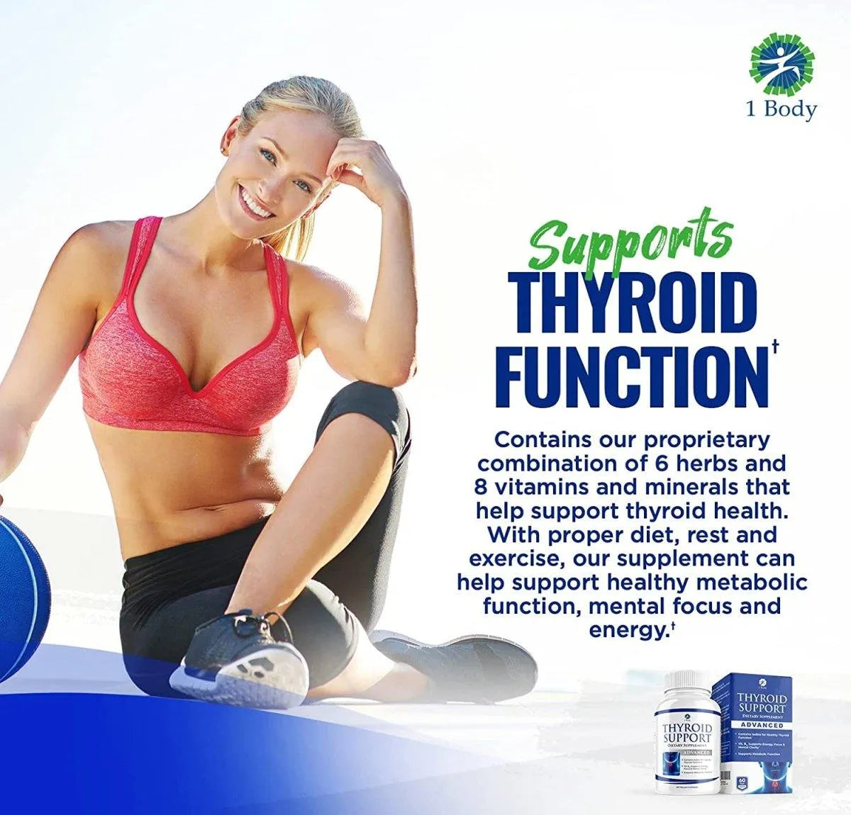 1 BODY - 1 Body Thyroid Support Advanced 60 Capsulas - The Red Vitamin MX - Suplementos Alimenticios - {{ shop.shopifyCountryName }}