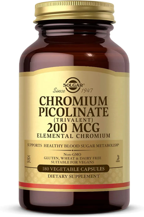 SOLGAR - Solgar Chromium Picolinate 200mcg 180 Capsulas - The Red Vitamin MX - Suplementos Alimenticios - {{ shop.shopifyCountryName }}