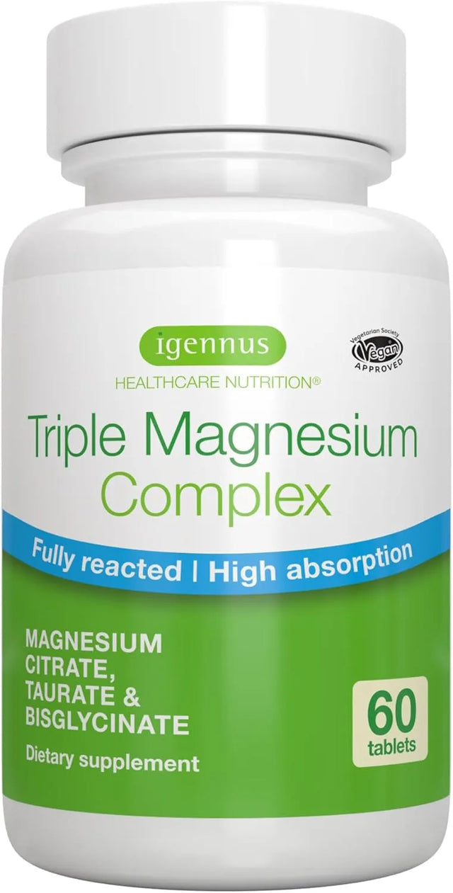 IGENNUS - Igennus Advanced Triple Magnesium Complex 60 Tabletas - The Red Vitamin MX - Suplementos Alimenticios - {{ shop.shopifyCountryName }}