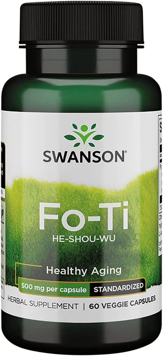 SWANSON - Swanson Fo-Ti Extract 500Mg. 60 Capsulas - The Red Vitamin MX - Suplementos Alimenticios - {{ shop.shopifyCountryName }}