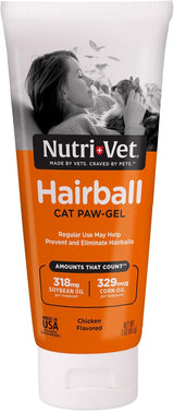Nutri-Vet Hairball Paw Gel Chicken Flavor 3 Oz.