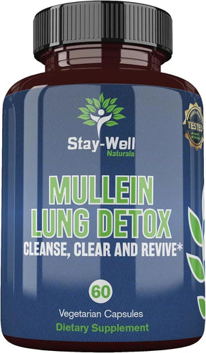 STAY WELL NATURALS - Stay-Well Naturals Mullein Lung Detox 60 Capsulas - The Red Vitamin MX - Suplementos Alimenticios - {{ shop.shopifyCountryName }}