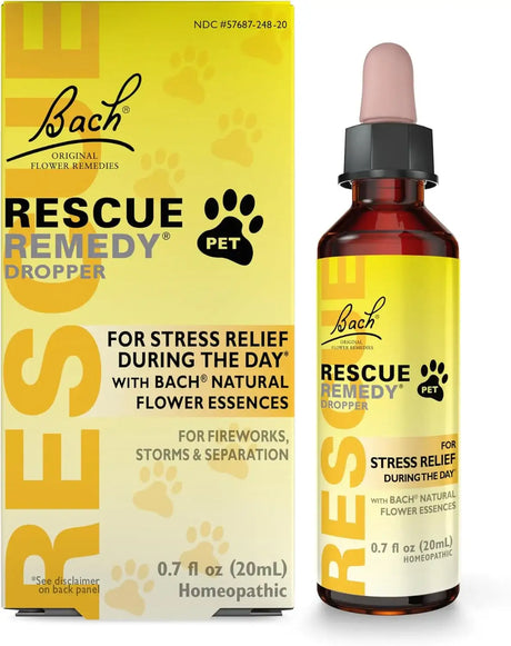 BACH - Bach RESCUE REMEDY PET Dropper Natural Stress Relief 20Ml. - The Red Vitamin MX - Relajantes Para Perros - {{ shop.shopifyCountryName }}