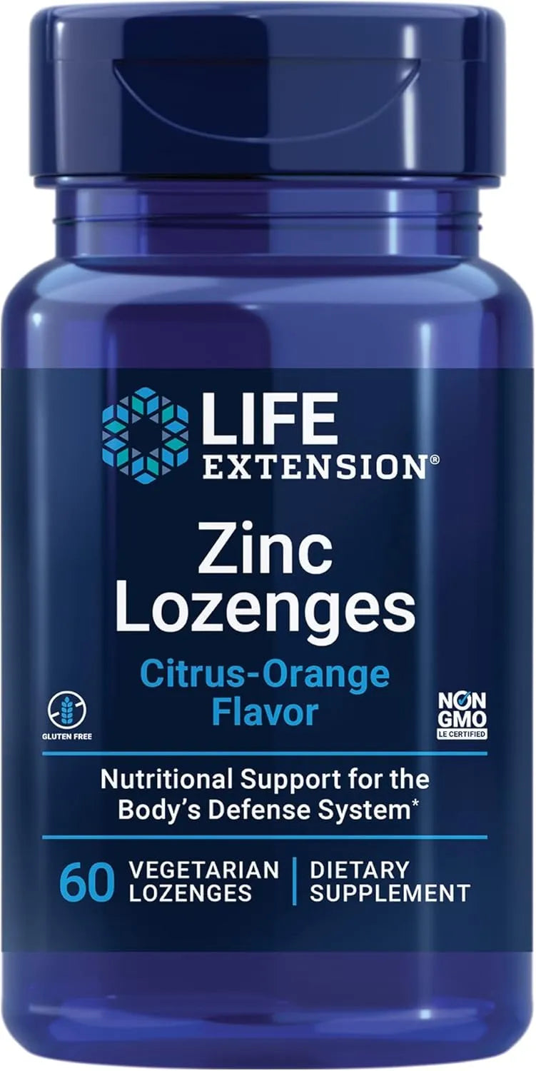 LIFE EXTENSION - Life Extension Zinc Lozenges 60 Tabletas - The Red Vitamin MX - Suplementos Alimenticios - {{ shop.shopifyCountryName }}