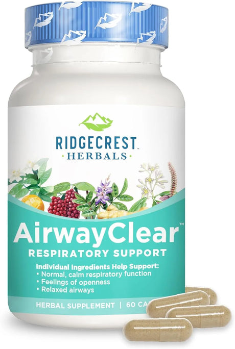 RIDGECREST HERBALS - Ridgecrest Herbals AirwayClear 60 Capsulas - The Red Vitamin MX - Suplementos Alimenticios - {{ shop.shopifyCountryName }}