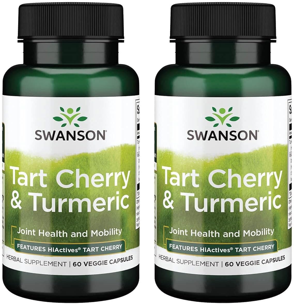 Swanson Tart Cherry & Turmeric 60 Capsulas 2 Pack