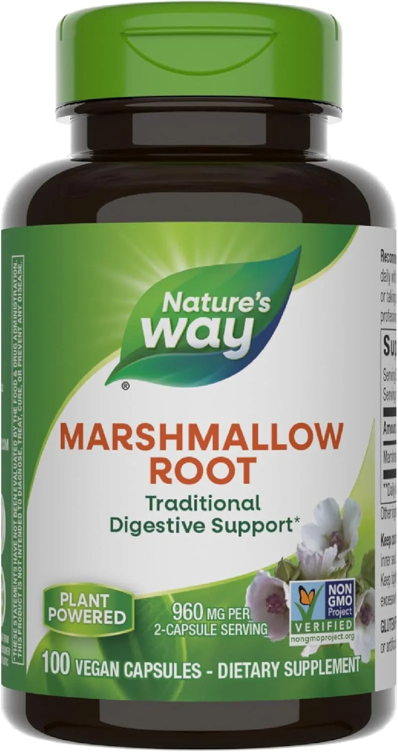 NATURE'S WAY - Nature's Way Marshmallow Root 100 Capsulas - The Red Vitamin MX - Suplementos Alimenticios - {{ shop.shopifyCountryName }}