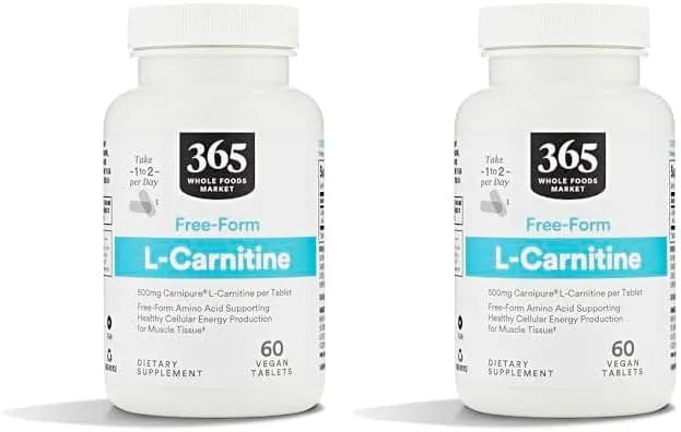 365 - 365 by Whole Foods Market Free-Form L-Carnitine 500Mg. 60 Tabletas 2 Pack - The Red Vitamin MX - Suplementos Alimenticios - {{ shop.shopifyCountryName }}