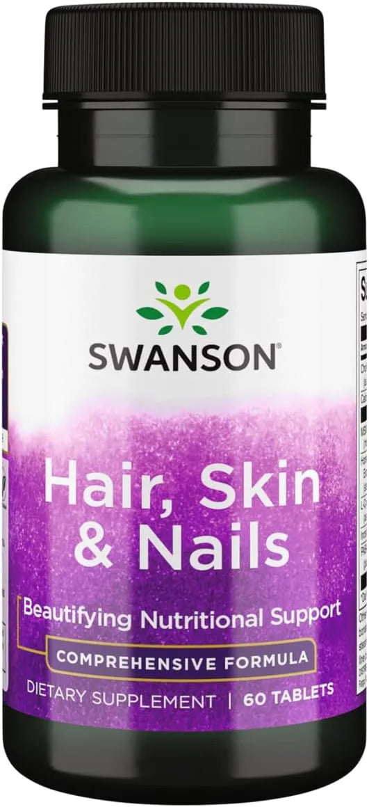 SWANSON - Swanson Hair Skin & Nails 60 Tabletas - The Red Vitamin MX - Suplementos Alimenticios - {{ shop.shopifyCountryName }}