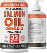 STRELLALAB - StrellaLab Wild Alaskan Salmon Oil for Dogs 32 Fl.Oz. - The Red Vitamin MX - Aceite De Pescado Para Perros - {{ shop.shopifyCountryName }}