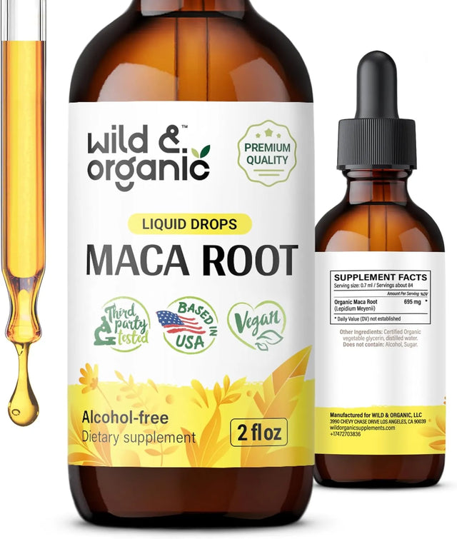 WILD & ORGANIC - Wild & Organic Maca Root Drops 60Ml. - The Red Vitamin MX - Suplementos Alimenticios - {{ shop.shopifyCountryName }}