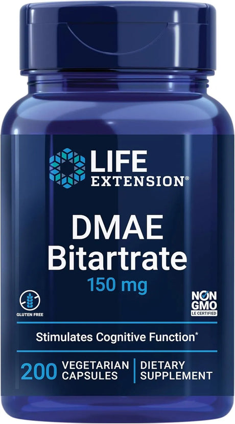 LIFE EXTENSION - Life Extension DMAE Bitartrate 150Mg. 200 Capsulas - The Red Vitamin MX - Suplementos Alimenticios - {{ shop.shopifyCountryName }}