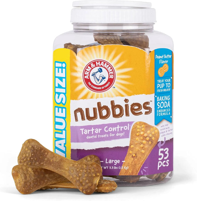 ARM & HAMMER - Arm & Hammer for Pets Nubbies Dental Treats for Dogs Peanut Butter Flavor 53 Piezas - The Red Vitamin MX - Cuidado Dental Para Perros - {{ shop.shopifyCountryName }}