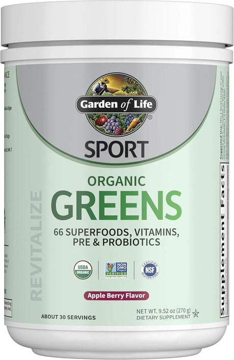 GARDEN OF LIFE - Garden of Life Sport Nutrition Greens and Superfoods Powder 30 Servicios Apple Berry 270Gr. - The Red Vitamin MX - Suplementos Alimenticios - {{ shop.shopifyCountryName }}