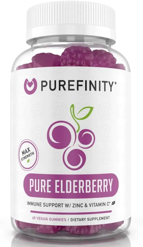 PUREFINITY - PUREFINITY Sambucus Elderberry Gummies 60 Gomitas - The Red Vitamin MX - Suplementos Alimenticios - {{ shop.shopifyCountryName }}