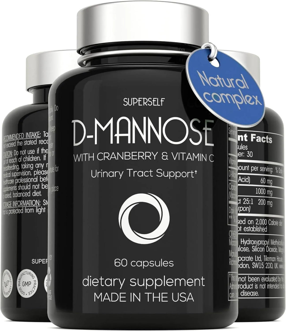 SUPERSELF - SuperSelf D-Mannose 1000Mg. 60 Capsulas - The Red Vitamin MX - Suplementos Alimenticios - {{ shop.shopifyCountryName }}