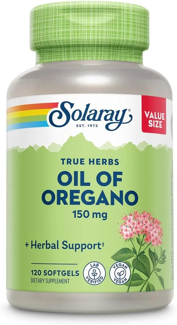 SOLARAY - Solaray Oil of Oregano 150Mg. 120 Capsulas Blandas - The Red Vitamin MX - Suplementos Alimenticios - {{ shop.shopifyCountryName }}