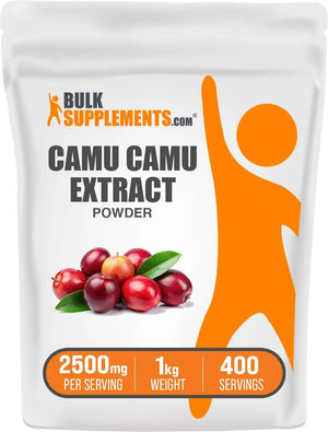 BULK SUPPLEMENTS - Bulk Supplements Camu Camu Extract Powder 1 Kg. - The Red Vitamin MX - Suplementos Alimenticios - {{ shop.shopifyCountryName }}