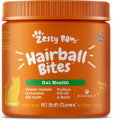 Zesty Paws Hairball Bites for Cats 60 Masticables