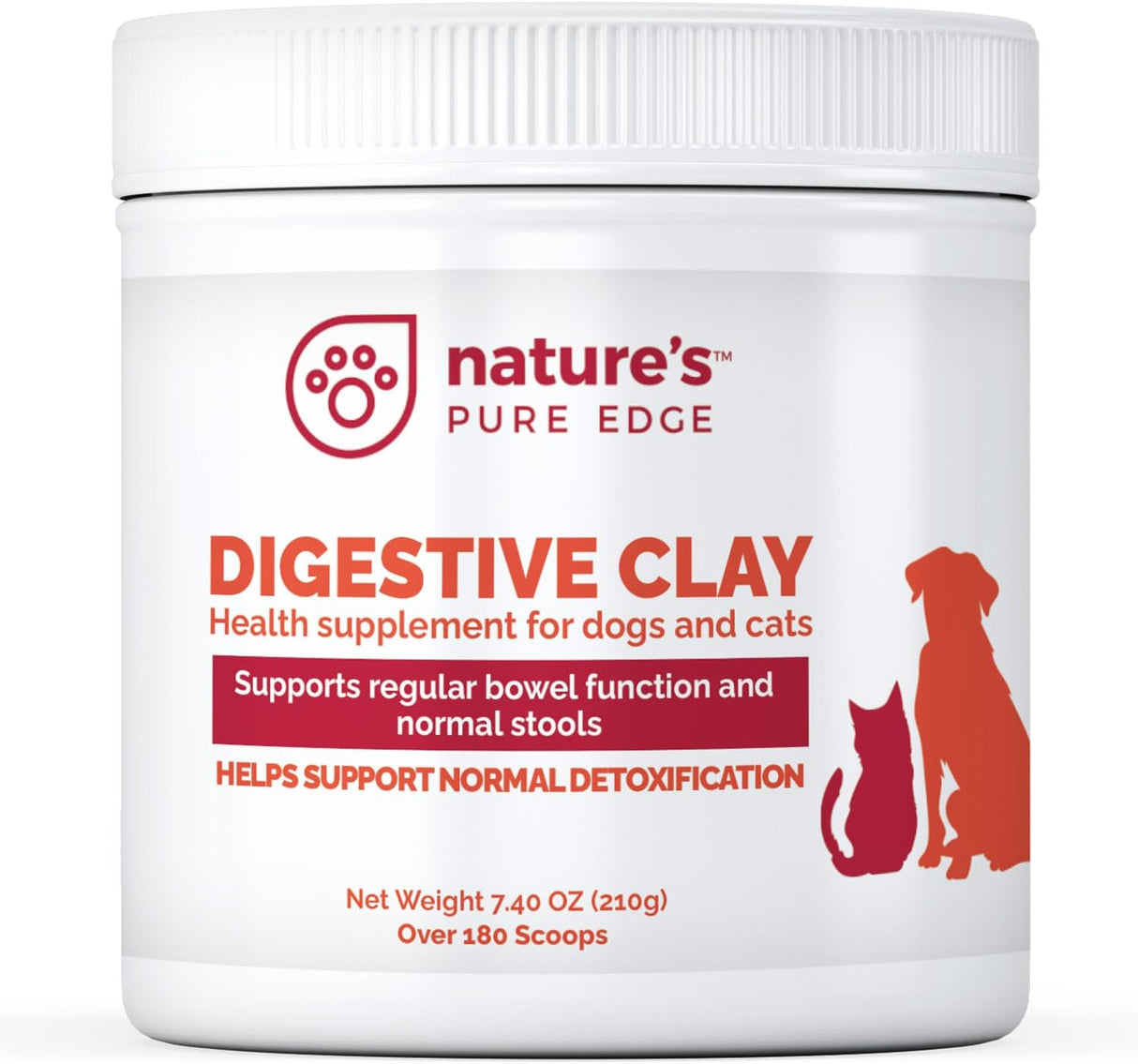 Nature's Pure Edge Clay Powder Anti Diarrhea for Dogs & Cats 210Gr.