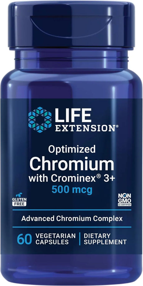 LIFE EXTENSION - Life Extension Optimized Chromium with Crominex 3+ 500mcg 60 Capsulas - The Red Vitamin MX - Suplementos Alimenticios - {{ shop.shopifyCountryName }}