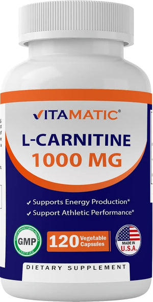 VITAMATIC - Vitamatic L-Carnitine Fumarate 1000Mg. 120 Capsulas - The Red Vitamin MX - Suplementos Alimenticios - {{ shop.shopifyCountryName }}