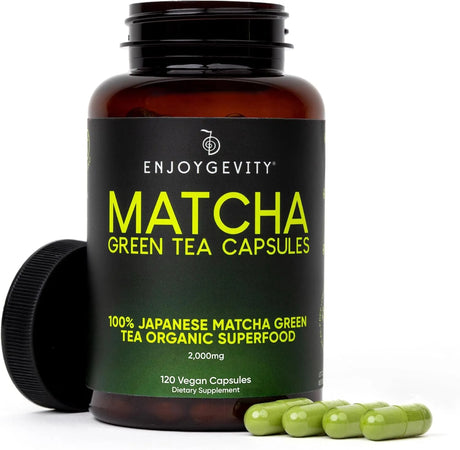 ENJOYGEVITY - EnjoyGevity Organic Matcha Green Tea 120 Capsulas - The Red Vitamin MX - Suplementos Alimenticios - {{ shop.shopifyCountryName }}