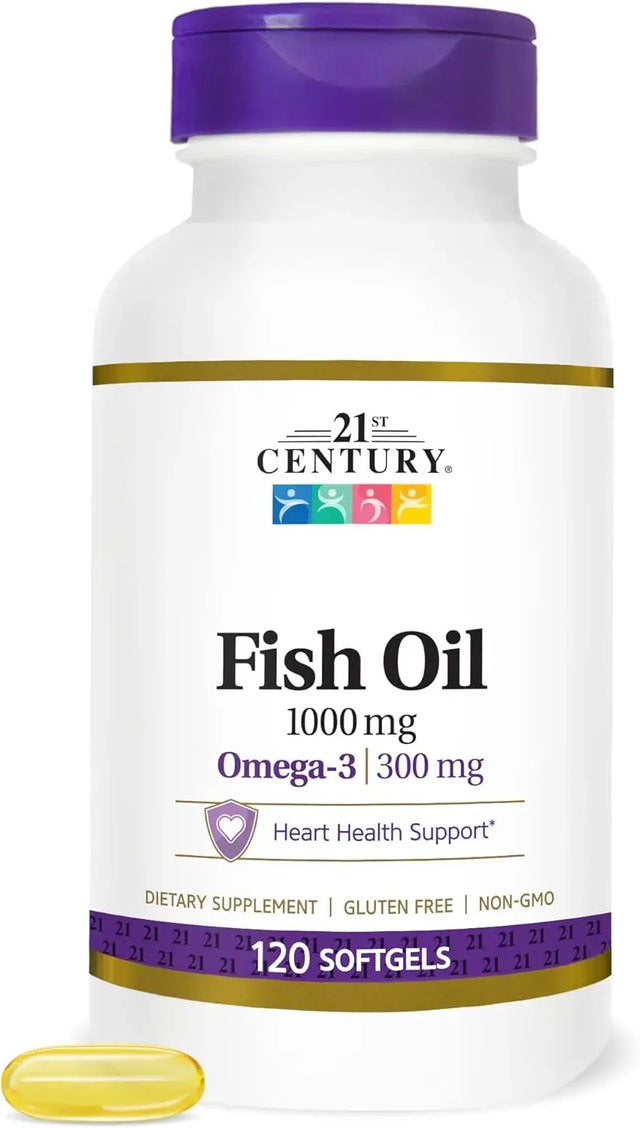 21ST CENTURY - 21st Century Fish Oil 1000Mg. 120 Capsulas Blandas - The Red Vitamin MX - Suplementos Alimenticios - {{ shop.shopifyCountryName }}