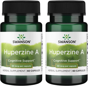 SWANSON - Swanson Huperzine A 50mcg 60 Capsulas 2 Pack - The Red Vitamin MX - Suplementos Alimenticios - {{ shop.shopifyCountryName }}