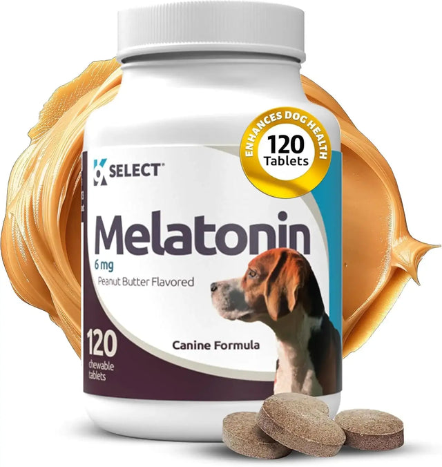 K9 SELECT - K9 Select Melatonin for Dogs Peanut Butter 6Mg. 120 Tabletas Masticables - The Red Vitamin MX - Relajantes Para Perros - {{ shop.shopifyCountryName }}