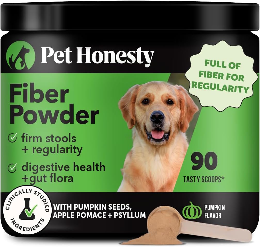 Pet Honesty Pumpkin Fiber Powder Supplement for Dogs 90 Servicios