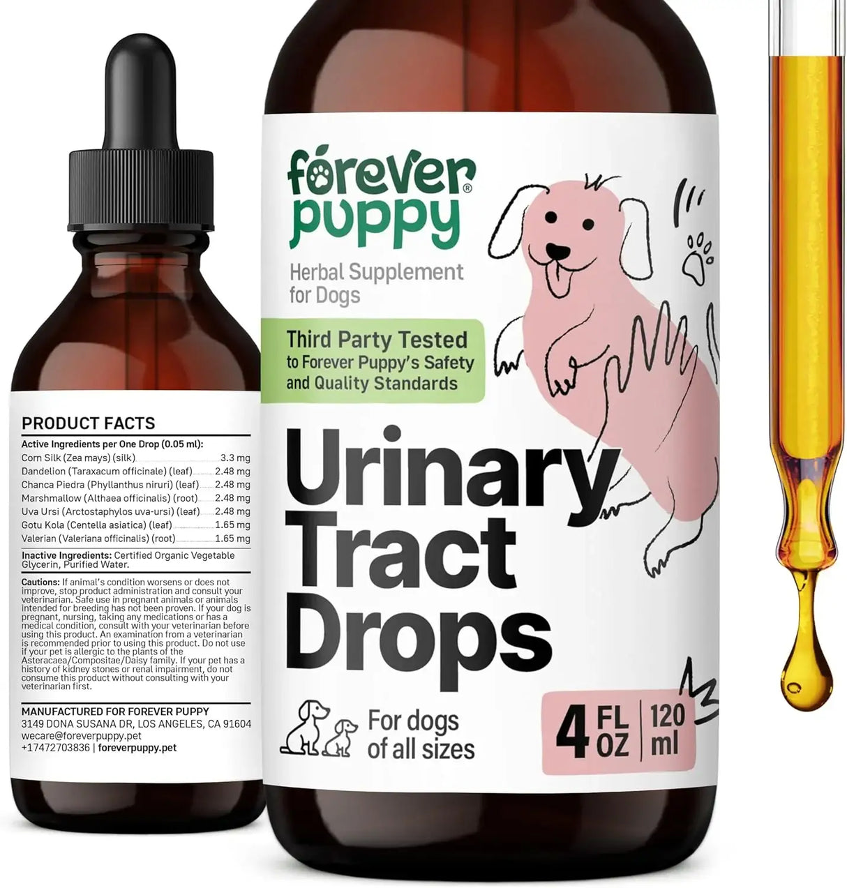 FOREVER PUPPY - Forever Puppy Urinary Tract Drops for Dogs 4 Fl.Oz. - The Red Vitamin MX - Salud De Tracto Urinario Para Perros - {{ shop.shopifyCountryName }}