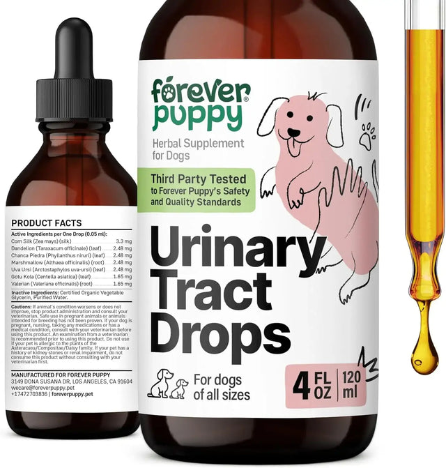 FOREVER PUPPY - Forever Puppy Urinary Tract Drops for Dogs 4 Fl.Oz. - The Red Vitamin MX - Salud De Tracto Urinario Para Perros - {{ shop.shopifyCountryName }}