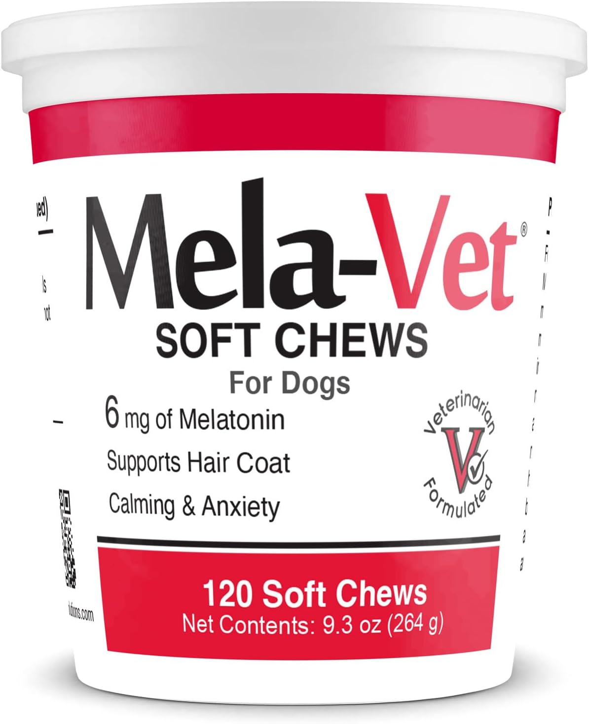 Mela-Vet Melatonin Calming Soft Chews for Dogs 120 Masticables
