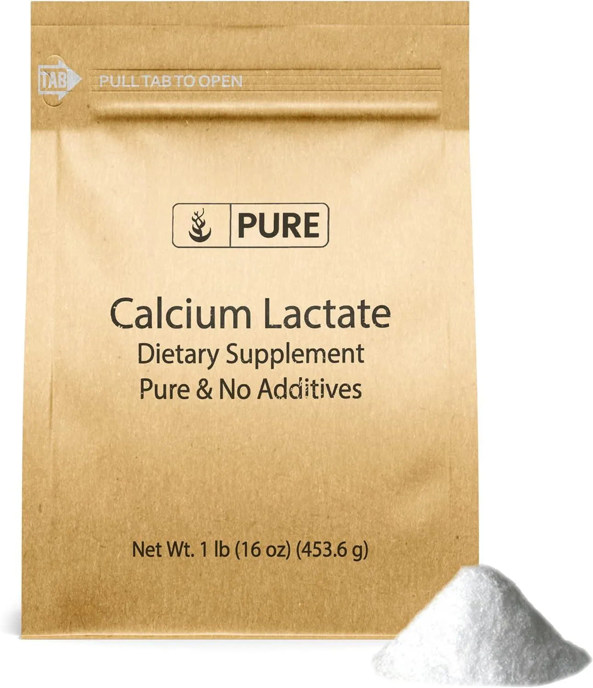 PURE ORIGINAL INGREDIENTS - Pure Original Ingredients Calcium Lactate 453.6Gr. - The Red Vitamin MX - Suplementos Alimenticios - {{ shop.shopifyCountryName }}