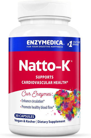 ENZYMEDICA - Enzymedica Natto-K Nattokinase 30 Capsulas - The Red Vitamin MX - Suplementos Alimenticios - {{ shop.shopifyCountryName }}