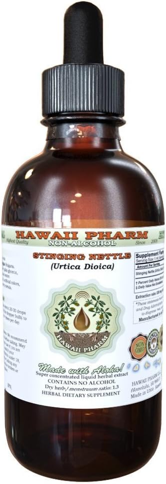 Hawaii Pharm Stinging Nettle Alcohol-Free Liquid Extract 2 Fl.Oz.