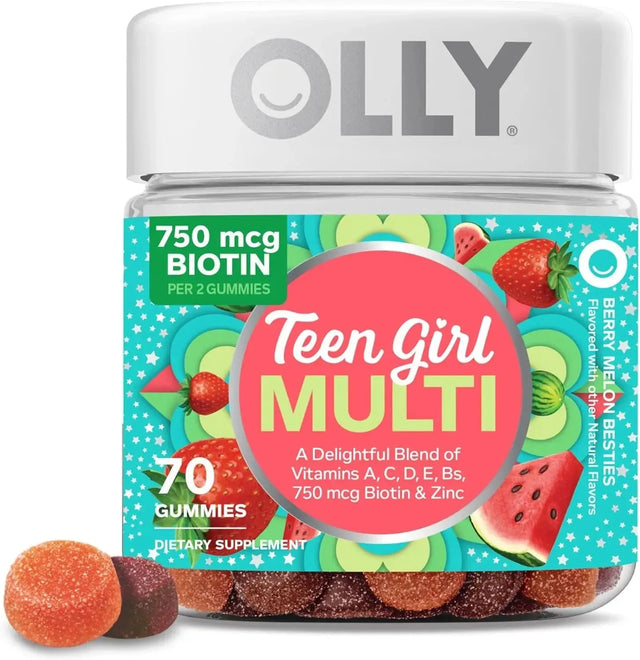 OLLY - Olly Multivitamin Teen Girl 70 Gomitas - The Red Vitamin MX - Suplementos Alimenticios - {{ shop.shopifyCountryName }}