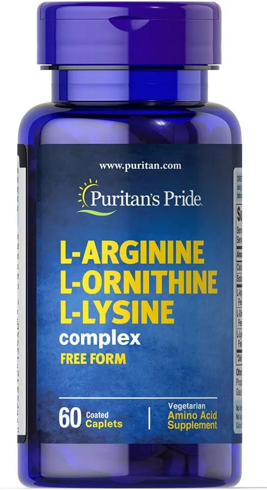 PURITAN'S PRIDE - Puritan's Pride L-Arginine L-Ornithine L-Lysine 60 Tabletas - The Red Vitamin MX - Suplementos Alimenticios - {{ shop.shopifyCountryName }}