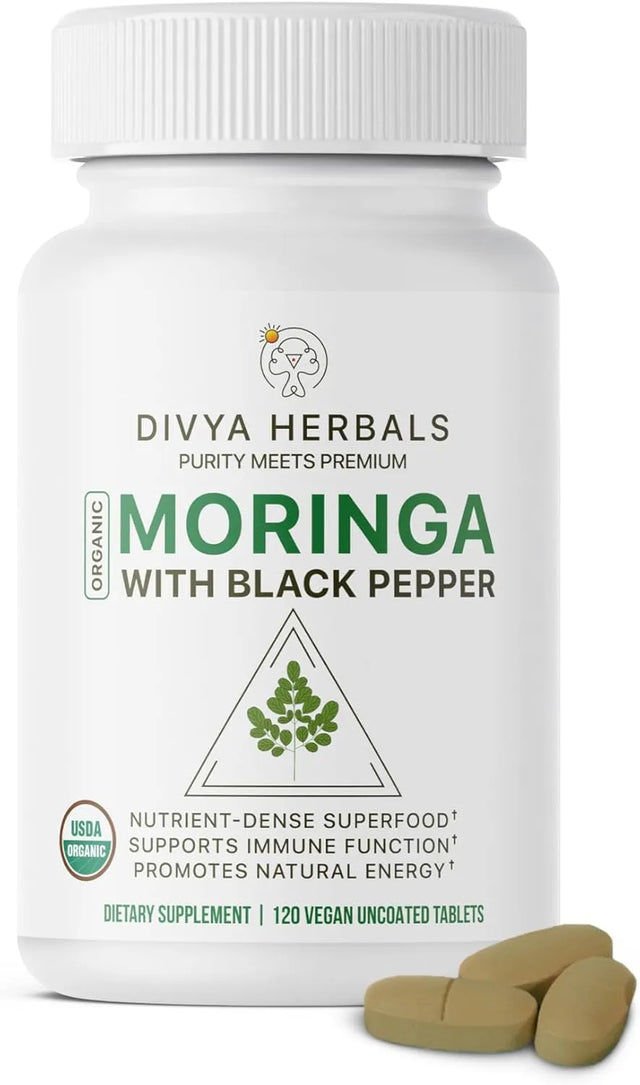 DIVYA HERBALS - Divya Herbals Organic Moringa 120 Tabletas - The Red Vitamin MX - Suplementos Alimenticios - {{ shop.shopifyCountryName }}