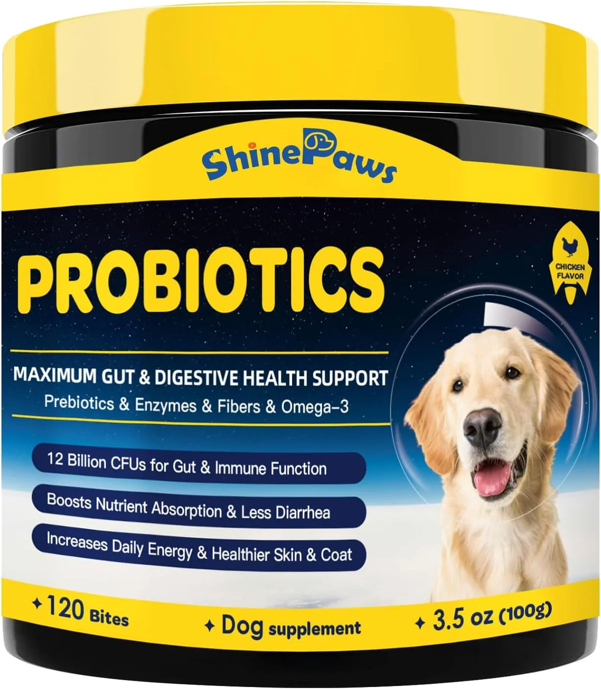 SHINEPAWS - SHINEPAWS Probiotics for Dogs 120 Masticables - The Red Vitamin MX - Probióticos Para Perros - {{ shop.shopifyCountryName }}