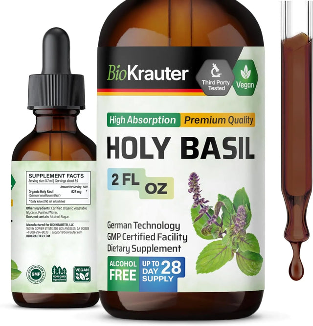 BIOKRAUTER - BIO KRAUTER Holy Basil Tincture 2 Fl.Oz. - The Red Vitamin MX - Suplementos Alimenticios - {{ shop.shopifyCountryName }}