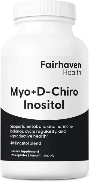 FAIRHAVEN HEALTH - Fairhaven Health Myo-Inositol and D-Chiro Inositol 120 Capsulas - The Red Vitamin MX - Suplementos Alimenticios - {{ shop.shopifyCountryName }}