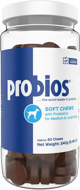 Vets Plus Probios for Dogs Soft Chews Medium & Large Breeds 60 Masticables