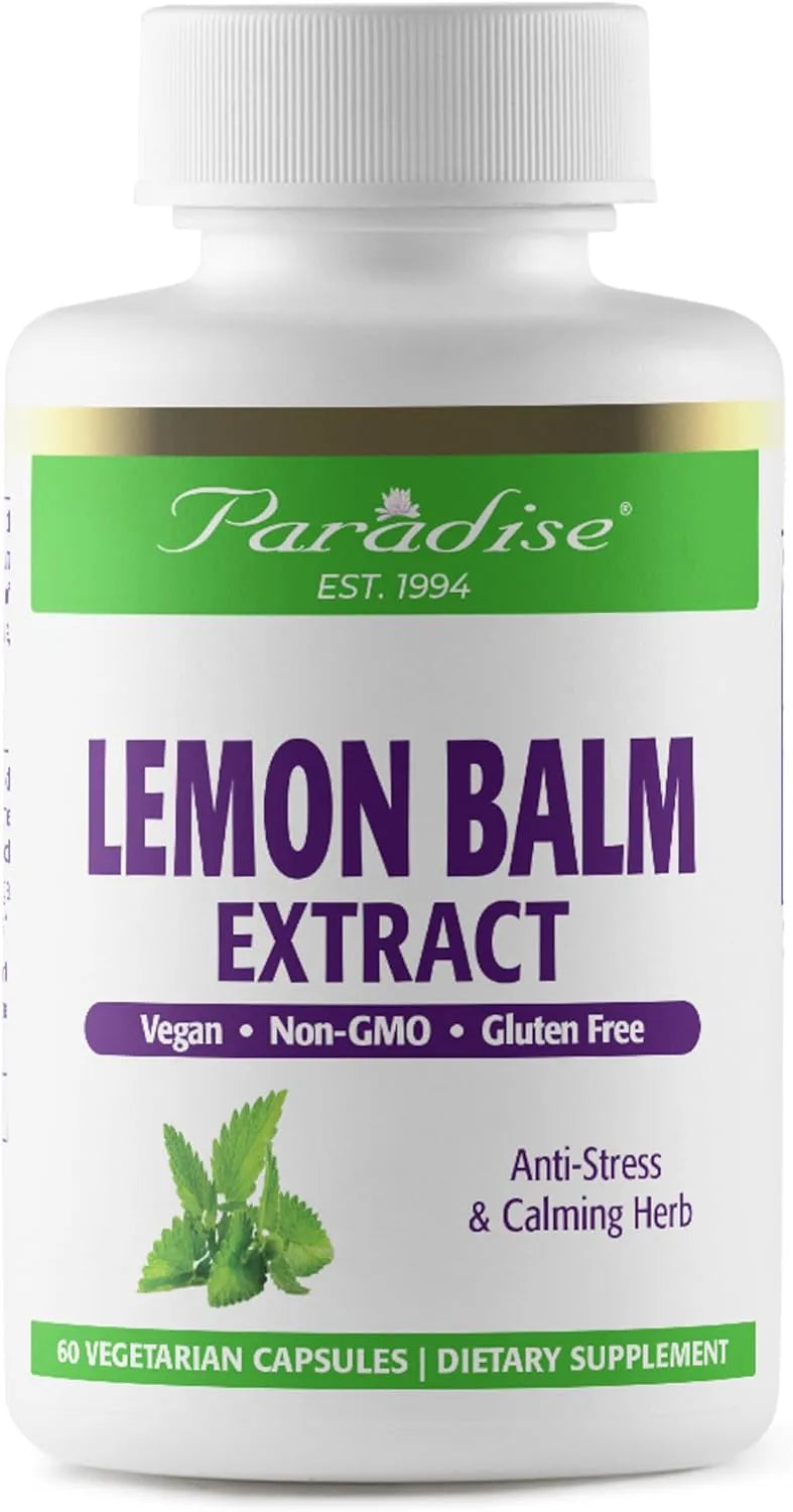 PARADISE HERBS - Paradise Herbs Lemon Balm Extract 60 Capsulas - The Red Vitamin MX - Suplementos Alimenticios - {{ shop.shopifyCountryName }}