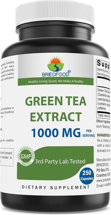 BRIEOFOOD - Brieofood Green Tea Extract 1000Mg. 250 Capsulas - The Red Vitamin MX - Suplementos Alimenticios - {{ shop.shopifyCountryName }}