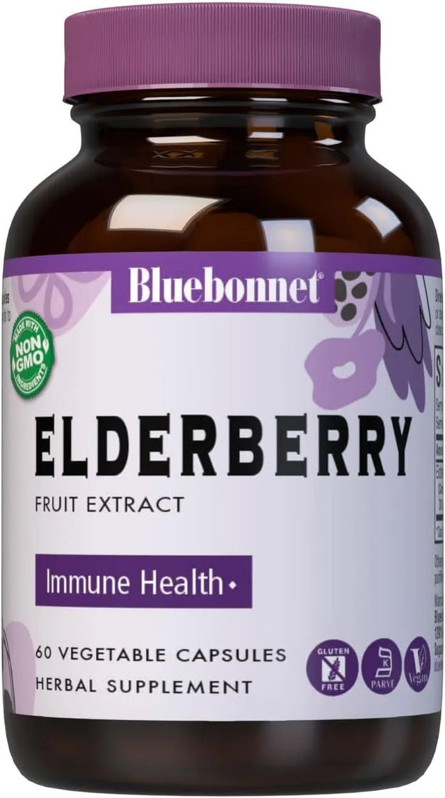 BLUEBONNET NUTRITION - BlueBonnet Elderberry Fruit Extract 60 Capsulas - The Red Vitamin MX - Suplementos Alimenticios - {{ shop.shopifyCountryName }}