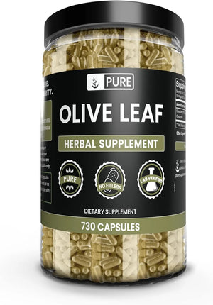 PURE ORIGINAL INGREDIENTS - Pure Original Ingredients Olive Leaf 730 Capsulas - The Red Vitamin MX - Suplementos Alimenticios - {{ shop.shopifyCountryName }}