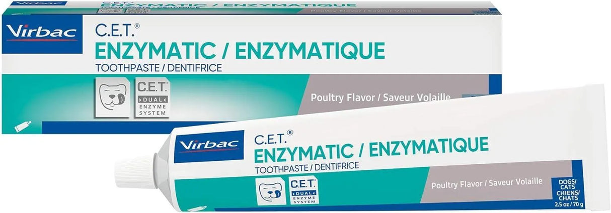 VIRBAC - Virbac CET Enzymatic Toothpaste Pet Dental Care Poultry Flavor 2.5 Oz. - The Red Vitamin MX - Cuidado Dental Para Perros - {{ shop.shopifyCountryName }}