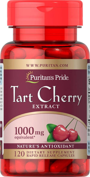 Puritan's Pride Tart Cherry Extract 1000Mg. 120 Capsulas